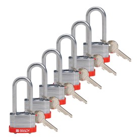Brady 814106 lucchetto Lucchetto convenzionale 6 pz