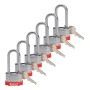 Brady 814106 lucchetto Lucchetto convenzionale 6 pz