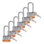 Brady 814109 lucchetto Lucchetto convenzionale 6 pz
