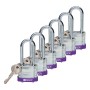 Brady 814111 lucchetto Lucchetto convenzionale 6 pz