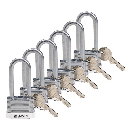 Brady 814112 lucchetto Lucchetto convenzionale 6 pz
