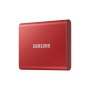 Samsung Portable SSD T7 2 TB USB tipo-C 3.2 Gen 2 (3.1 Gen 2) Rosso (MU-PC2T0R/WW)