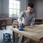 Bosch GEX 185-LI Professional Levigatrice orbitale casuale 10000 Giri/min 20000 OPM Blu 0 W (06013A5021)