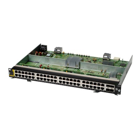 HPE Aruba Networking CX 6400 48-port 1GbE Class 4 PoE and 4-port SFP56 v2 Module (R0X39C)
