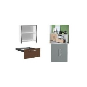 kerkmann Sideboard, 2 Fächer, offen, weiß 2 Ordnerhöhen, melaminharzbeschichteter E1 Gütespan, - 1 Stück (4431)