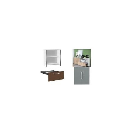 kerkmann Sideboard, 2 Fächer, offen, weiß 2 Ordnerhöhen, melaminharzbeschichteter E1 Gütespan, - 1 Stück (4431)