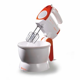 Ariete 1565 Mixy Professional - Sbattitore elettrico con ciotola rotante - 5 velocità - 2 set di fruste in Acciaio Inox - 2,4 L (ARI-1565/1)