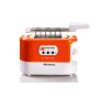 Ariete 159 Toastime - Tostapane con Pinze per 2 fette di pane - 9 Gradi di Doratura - 700 Watt - Bianco e Arancio (ARI-159)