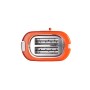 Ariete 159 Toastime - Tostapane con Pinze per 2 fette di pane - 9 Gradi di Doratura - 700 Watt - Bianco e Arancio (ARI-159)