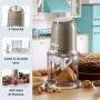 Ariete 438, Tritatutto Vintage, Chopper e Tritaghiaccio, 2 velocità, 4 lame in Acciaio Inox, Tazza graduata 600 ml, 400 W, Beig (ARI-438)