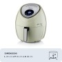 Ariete 4618 Airy Fryer XXL - Friggitrice ad Aria - Frigge 2,5 kg di Patatine Fritte - 7 Litri - Cottura Senza Olio e Grassi - 18 (ARI-4618/02)