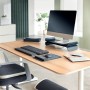 Leitz Ergo Adjustable Monitor Stand 68,6 cm (27") Scrivania Grigio (65040089)