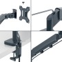 Leitz 65380089 Supporti a parete per TV 81,3 cm (32") Scrivania Grigio scuro