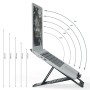 Leitz 63460089 supporto per laptop Braccio per computer portatile e tablet Grigio scuro 43,2 cm (17")