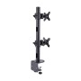 StarTech.com Supporto da scrivania per 2 monitor impilati verticalmente, doppio 49", capacità totale 32 kg, morsetto a C, siste (H2MPV-MONITOR-MOUNT)