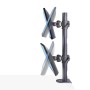 StarTech.com Supporto da scrivania per 2 monitor impilati verticalmente, doppio 49", capacità totale 32 kg, morsetto a C, siste (H2MPV-MONITOR-MOUNT)