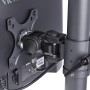 StarTech.com Supporto da scrivania per 2 monitor impilati verticalmente, doppio 49", capacità totale 32 kg, morsetto a C, siste (H2MPV-MONITOR-MOUNT)