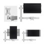 StarTech.com 6-MONITOR-ARM-A Supporti a parete per TV 81,3 cm (32") Scrivania Bianco