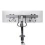 StarTech.com Supporto per monitor a barra trasversale, braccio per due schermi 27"/max 15kg, VESA 75x75/100x100, morsetto a C, a (H2M1AS2-MONITOR-ARM)