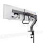StarTech.com Supporto per monitor a barra trasversale, braccio per due schermi 27"/max 15kg, VESA 75x75/100x100, morsetto a C, a (H2M1AS2-MONITOR-ARM)