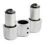 StarTech.com ARMQUADPS supporto da tavolo per Tv a schermo piatto 68,6 cm (27") Morsa Argento (ARMQUADPS)