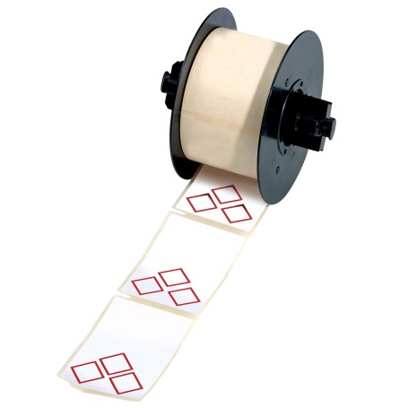 Brady MNK-CLP-105X155-L3A-B7610-0.2 etichetta per stampante Rosso, Bianco Etichetta per stampante autoadesiva (710583)