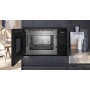 SIEMENS BE555LMB1 - MICROONDE iQ500, NERO/ACCIAIO INOSSIDABILE, GRIGLIA, STOP SINISTRO, 60 X 38 CM