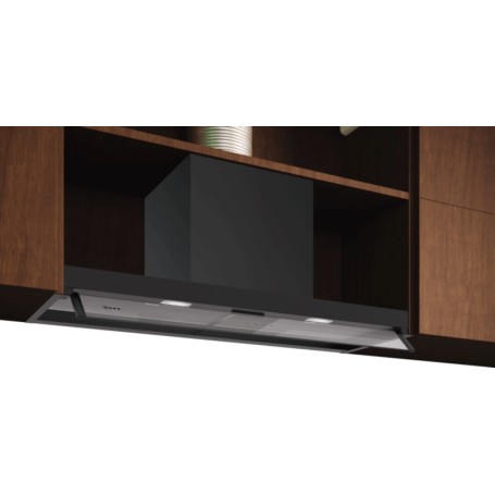 Neff D95XCC2S5, cappa integrata di design, 90 cm, vetro trasparente, nero opaco, classe di efficienza energetica: B