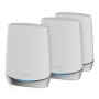 Netgear Orbi WiFi 6 router wireless Gigabit Ethernet Banda tripla (2.4 GHz/5 GHz/5 GHz) Acciaio inossidabile, Bi (RBK753-100EUS)