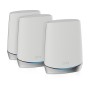 Netgear Orbi WiFi 6 router wireless Gigabit Ethernet Banda tripla (2.4 GHz/5 GHz/5 GHz) Acciaio inossidabile, Bi (RBK753-100EUS)