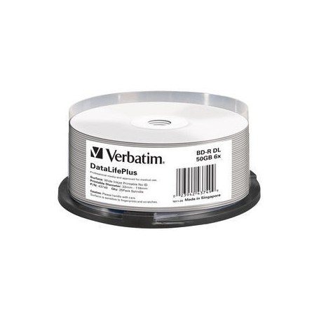 Verbatim DataLifePlus BD-R 50 GB 25 pz (43749)