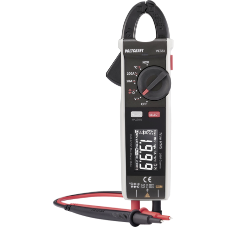 Voltcraft VC-331 SE Stromzange CAT II 600 V III 300 V Anzeige Counts (VC-17139830)