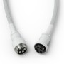 Glorious Gaming GLO-KB-ACC-CBL-COIL-GWHT cavo per tastiera/mouse Bianco 1,4 m