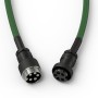 Glorious Gaming GLO-KB-ACC-CBL-COIL-FGRN cavo per tastiera/mouse Verde 1,4 m