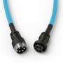 Glorious Gaming GLO-KB-ACC-CBL-COIL-EBLU cavo per tastiera/mouse Azzurro 1,4 m