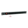 Equip 333319 unità di distribuzione dell'energia (PDU) 6 presa(e) AC 1U Nero