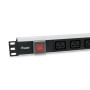 Equip 333319 unità di distribuzione dell'energia (PDU) 6 presa(e) AC 1U Nero