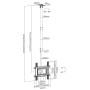 Equip 650321 Staffa TV da 32“-70” per montaggio a soffitto (605555)