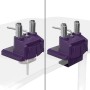 Arozzi AZ-ALZARE-NEO-DUO-PP Supporti a parete per TV 81,3 cm (32") Scrivania Viola (AZ-ALZARE-NEO-DUO-PNK)