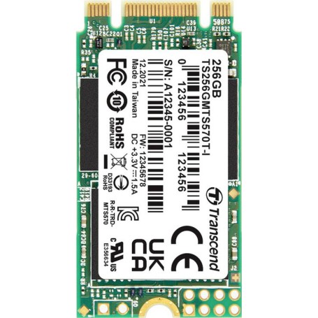 Transcend 256 GB Interne M.2 SATA SSD 2242 TS256GMTS570TI-VS1 (TS256GMTS570TI-VS1)