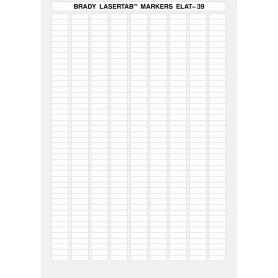 Brady ELAT-39-747W-10 etichetta per stampante Bianco Etichetta per stampante autoadesiva (014401)