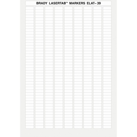 Brady ELAT-39-747W-10 etichetta per stampante Bianco Etichetta per stampante autoadesiva (014401)