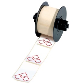 Brady MNK-CLP-55X85-L3A-B7610-0.4 etichetta per stampante Rosso, Bianco Etichetta per stampante autoadesiva (710559)