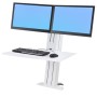 Ergotron WorkFit SR 61 cm (24") Morsa Bianco (33-407-062)