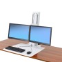 Ergotron WorkFit SR 61 cm (24") Morsa Bianco (33-407-062)