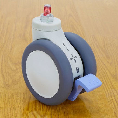 Ergotron 98-069 accessorio per carrello multimediale Grigio, Bianco Rotelle (98-069)