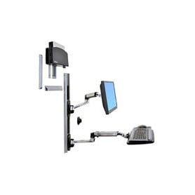 Ergotron LX Series LX Wall Mount System 68,6 cm (27") Parete Nero, Argento (45-253-026)