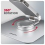 Axagon STND-LR supporto per laptop Supporto per laptop e tablet Argento 43,9 cm (17.3")