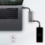 Axagon HMC-4G2 hub di interfaccia USB 3.2 Gen 2 (3.1 Gen 2) Type-C 10000 Mbit/s (HMC-4G2)