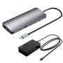 i-tec Metal C31NANOTRIPLED140UK replicatore di porte e docking station per laptop Cablato USB 3.2 Gen 1 (3.1 Gen 1) Type-C Grigi